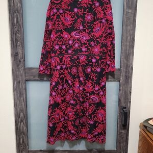Adrianna Papell vivid floral dress